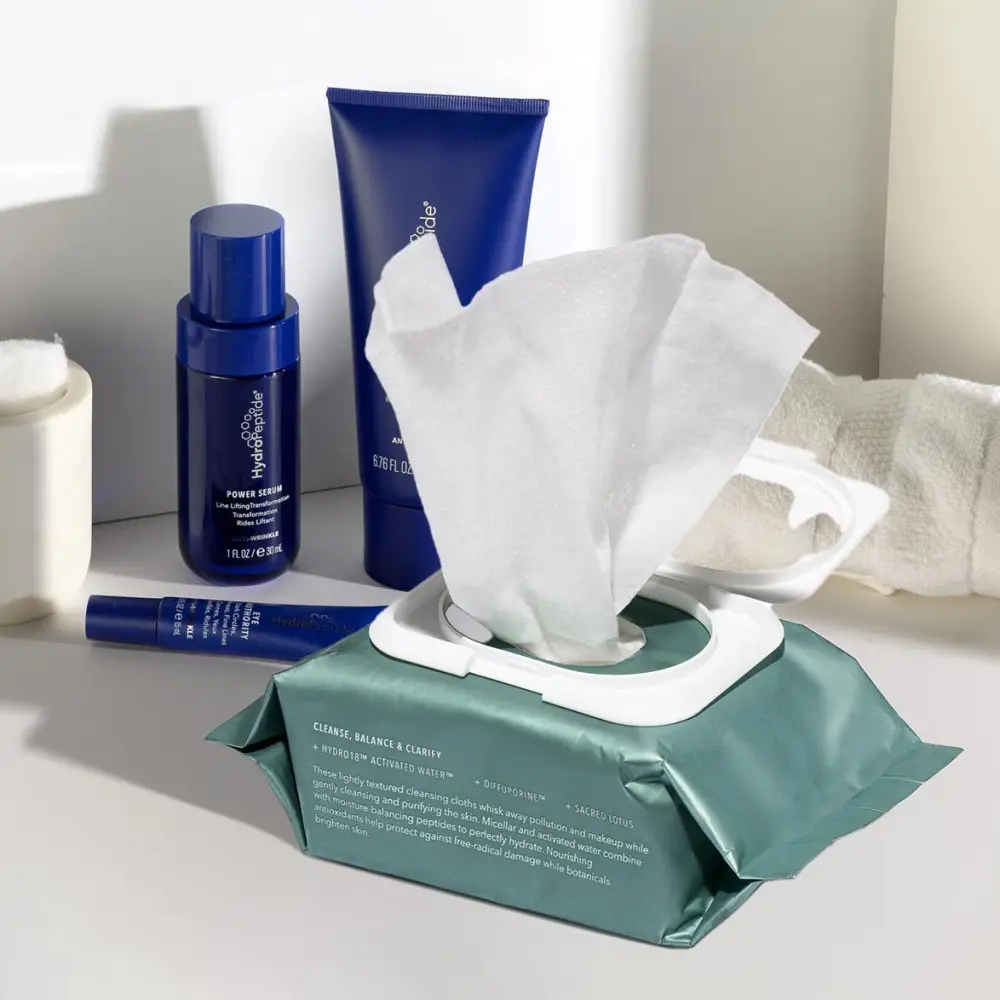 MICELLAR FACIAL CLOTHS HydroPeptide – Міцелярні серветки для обличчя