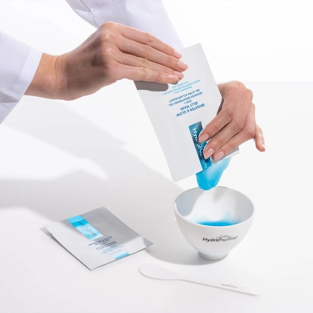 BRIGHTEN+GLOW JELLY MASK HydroPeptide – Освітлююча гелева маска-плівка