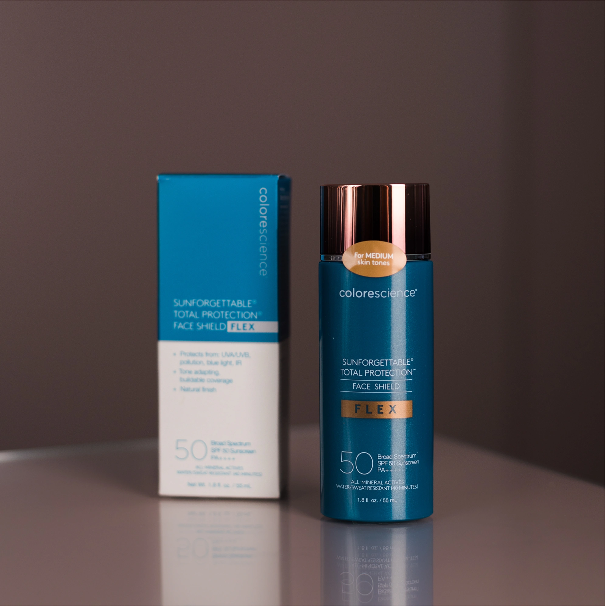 SUNFORGETTABLE TOTAL PROTECTION FACE SHIELD FLEX SPF 50 Сонцезахисний крем для обличчя з адаптивними пігментами